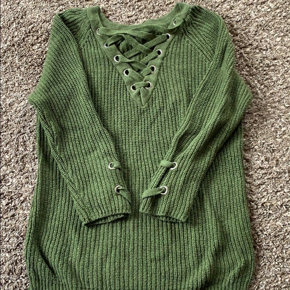 Green sweater
